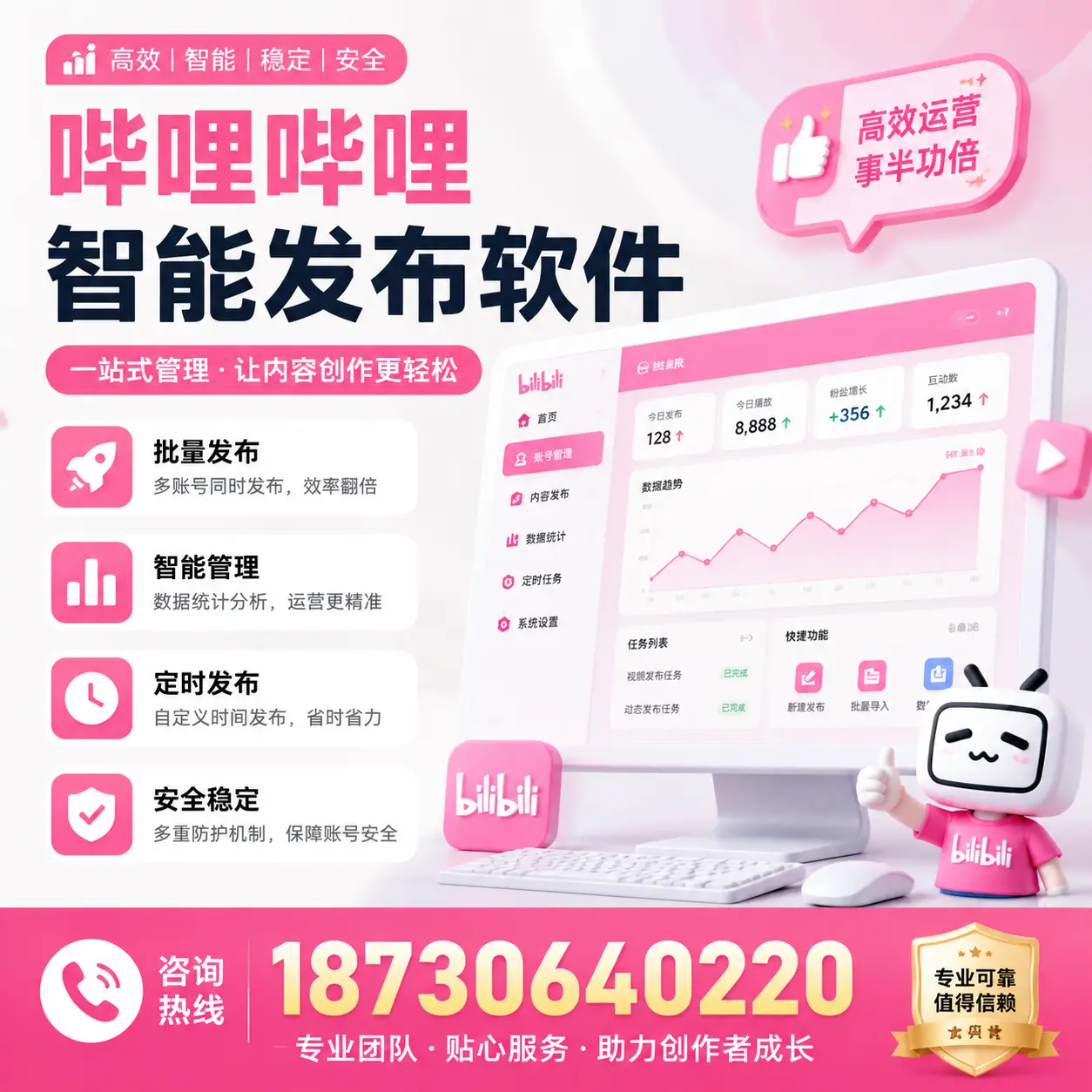 如何评估哔哩哔哩智能发布软件的ROI?绵阳 企业必读