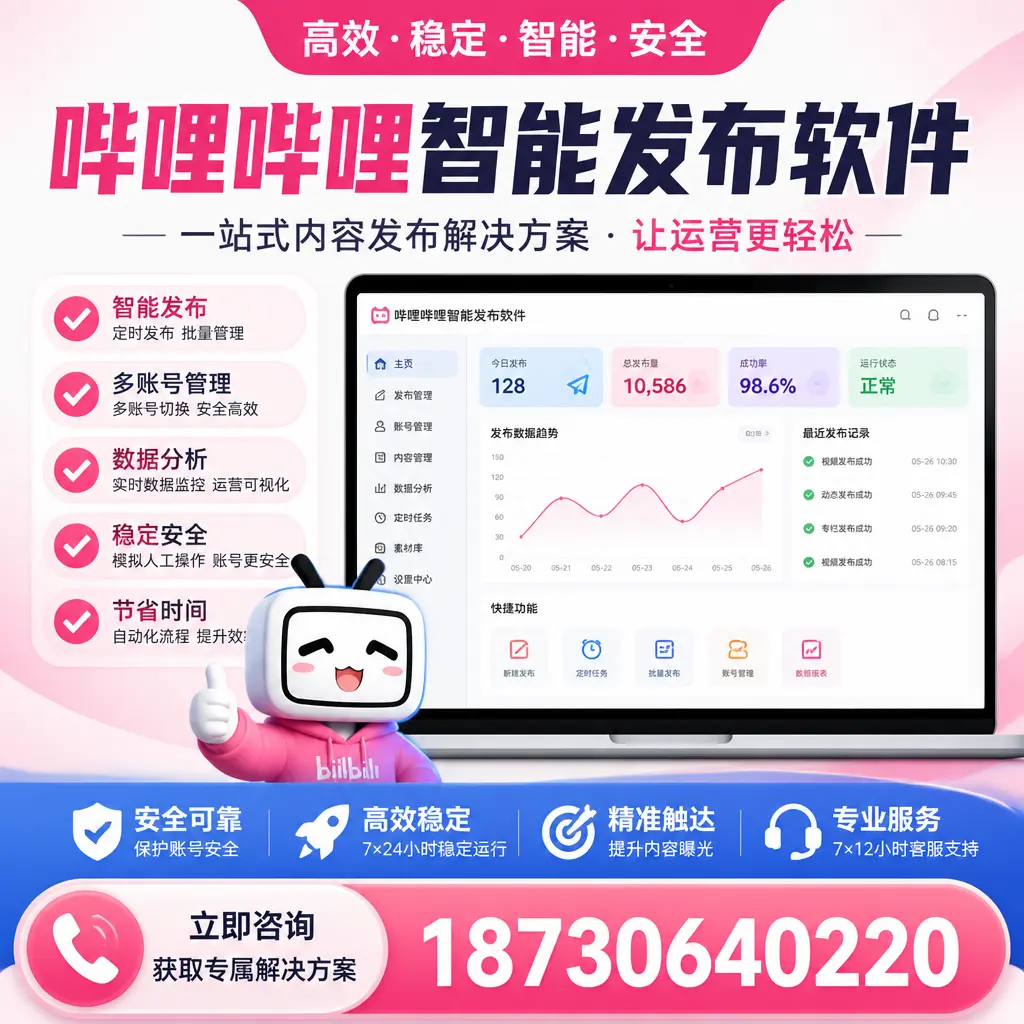 哔哩哔哩智能发布软件选型对比：哪个更适合 绵阳 的你？